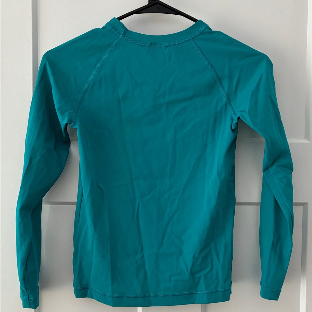 Hanna Andersson Teal Kids Swim Rashguard - Picture 3 of 3